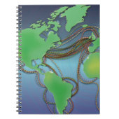 Bedragen van de wereld - Onderzeese kabels Notitieboek (Voorkant)