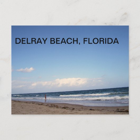 BEDRAGEN VAN DELRAY BEACH BRIEFKAART (Voorkant)
