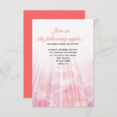 BEDRAGEN VAN LICHTBat Mitzvah Reception Kaart (Voorkant / Achterkant)