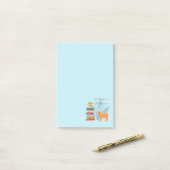 Bedreig me niet met een leuke tijd post-it® notes (Op bureau)
