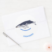 Bedreigd dier - Bultrug - Wildlife - Ronde Sticker (Envelop)
