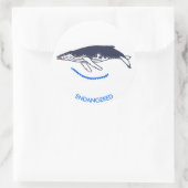 Bedreigd dier - Bultrug - Wildlife - Ronde Sticker (Tas)