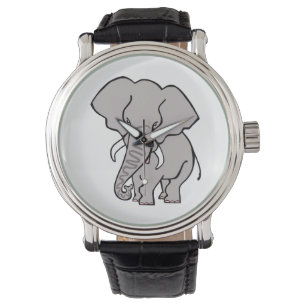 Bedreigd dier - Cool African ELEPHANT - Horloge