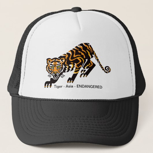 Bedreigd dier - Cool graphic TIGER - Natuur Trucker Pet (Voorkant)