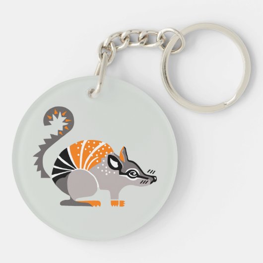 Bedreigd dier - Cool NUMBAT - Marsupial - Wilde Sleutelhanger (Achterkant)