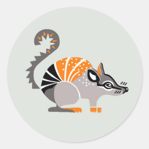 Bedreigd dier -Cool NUMBAT- Natuur- Wildlife Ronde Sticker