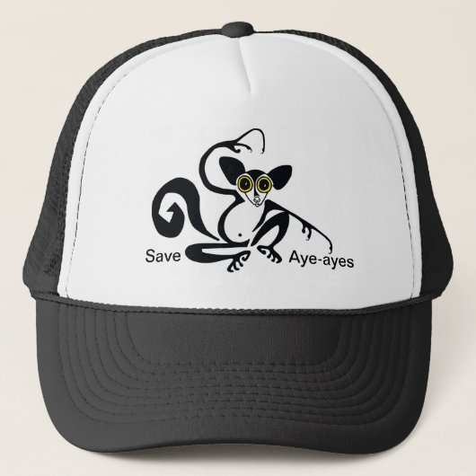 Bedreigd dier - Cool Save AYE-AYES - Natuur Trucker Pet (Voorkant)
