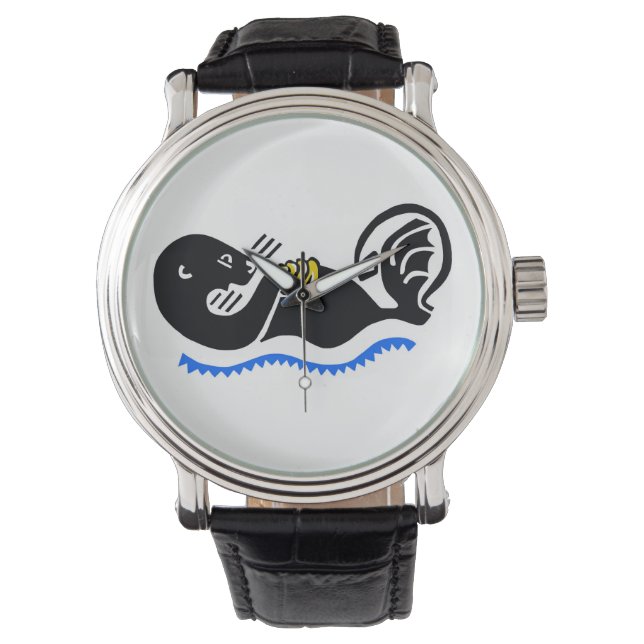 Bedreigd dier - Koel Zee OTTER - Wildlife - Horloge (Voorkant)