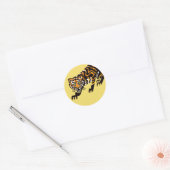 Bedreigd dier - Koele wilde kat - TIJGER - Natuur Ronde Sticker (Envelop)