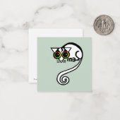 Bedreigd dier - Leadbeater's POSSUM - Groen Notitiekaartje (Voorkant / Achterkant in situ)