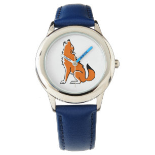 Bedreigd dier - Red WOLF - Wildlife warrior - Horloge