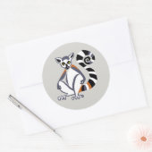 Bedreigd dier - Ringstaartpit - Natuur Ronde Sticker (Envelop)