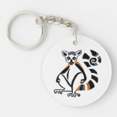 Bedreigd dier - Ringstaartpit - Primaat- Sleutelhanger (Voorkant)