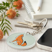 Bedreigd dier - Rode WOLF - Wildlife - Natuur Sleutelhanger (Voorkant Rechts)