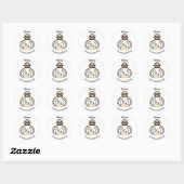 Bedreigd dier - Save Three-Toed SLOTHS - Ronde Sticker (Vel)