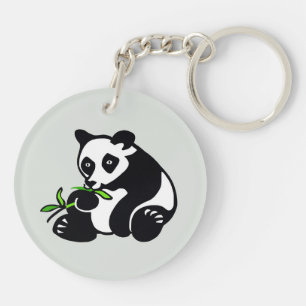 Bedreigd dier - Schattigee PANDA- Wildlife - Natuu Sleutelhanger