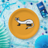 Bedreigd dier - Zwart-voetige FRET - Party Papieren Bordje (Feest)