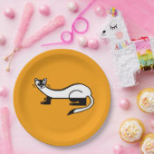 Bedreigd dier - Zwart-voetige FRET - Party Papieren Bordje (Feest)