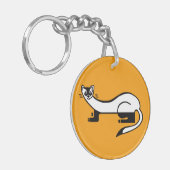 Bedreigd dier - Zwarte voetfret - Natuur - Sleutelhanger (Voorkant Links)