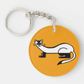 Bedreigd dier - Zwarte voetfret - Natuur - Sleutelhanger (Voorkant)