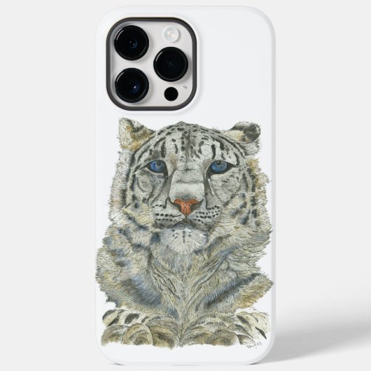 Bedreigd Elusive Snow Leopard kunstwerk Case-Mate iPhone Case (Achterkant)