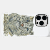Bedreigd Elusive Snow Leopard kunstwerk Case-Mate iPhone Case (Achterkant (horizontaal))