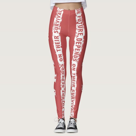 Bedreigd merk leggings (Voorkant)