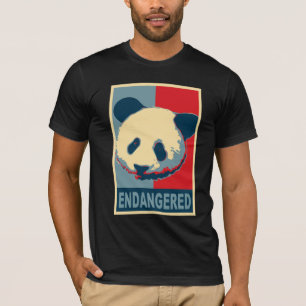 Bedreigd ontwerp van de Panda-Pop T-shirt