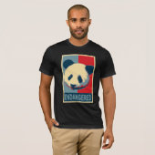 Bedreigd ontwerp van de Panda-Pop T-shirt (Voorkant volledig)