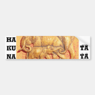 bedreigde Afrikaanse Mara Elephants Bumpersticker