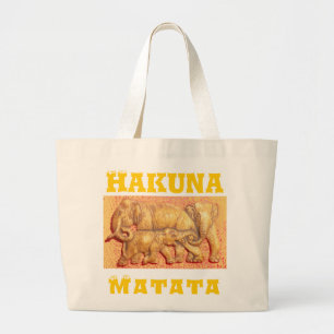 bedreigde Afrikaanse Mara Elephants Grote Tote Bag
