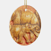 bedreigde Afrikaanse Mara Elephants Keramisch Ornament (Rechts)