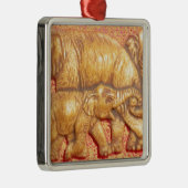 bedreigde Afrikaanse Mara Elephants Metalen Ornament (Rechts)