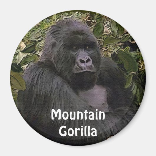 Bedreigde berggorilla Great Apes Art Magnet (Voorkant)