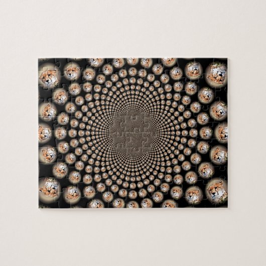 Bedreigde Cheetah Tear Marks Legpuzzel (Horizontaal)