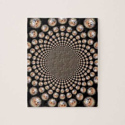 Bedreigde Cheetah Tear Marks Legpuzzel (Verticaal)