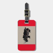 Bedreigde dieren - Afrikaanse neushoorn - Rood Bag Bagagelabel (Voorkant verticaal)