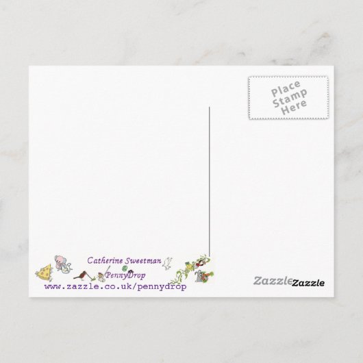 Bedreigde dieren bomen aarde-wervingskunst briefkaart (Achterkant)