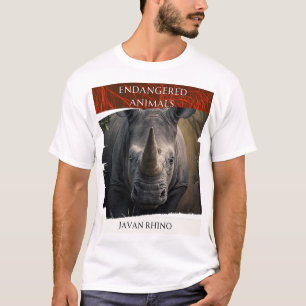 bedreigde dieren - Javan Rhino T-shirt