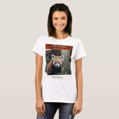 bedreigde dieren - Rood Panda T-shirt (Voorkant volledig)