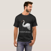 Bedreigde diersoorten Hoog Kraanvogel T-shirt (Voorkant volledig)