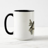 Bedreigde Galapagos Pinguïns Waterkleuren Mok (Links)