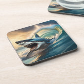 bedreigde haai bier onderzetter (Linkerzijde)