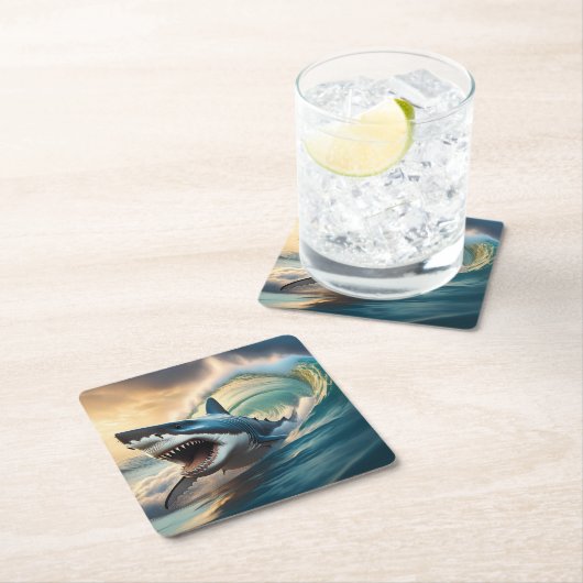 bedreigde haai kartonnen onderzetters (Insitu)