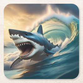 bedreigde haai kartonnen onderzetters