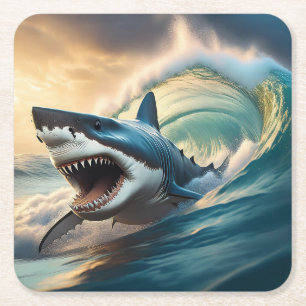 bedreigde haai kartonnen onderzetters