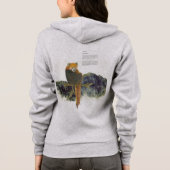 Bedreigde handgeschilderde Schattigee rode panda Hoodie (Achterkant)