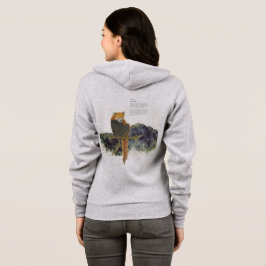 Bedreigde handgeschilderde Schattigee rode panda Hoodie