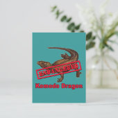 Bedreigde Komodo Dragon Tshirts Briefkaart (Staand voorkant)