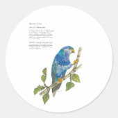 Bedreigde Lorikeet Bird Sticker (Voorkant)